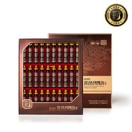NH NongHyup HANSAMIN HONGSAMJIN Ampoule (30Bottles) – Korean 6-Year-Old Red Ginseng Extract, Low-Temp Extraction, 8 mg Ginsenosides, 15 Plant Extracts _ Made in Korea